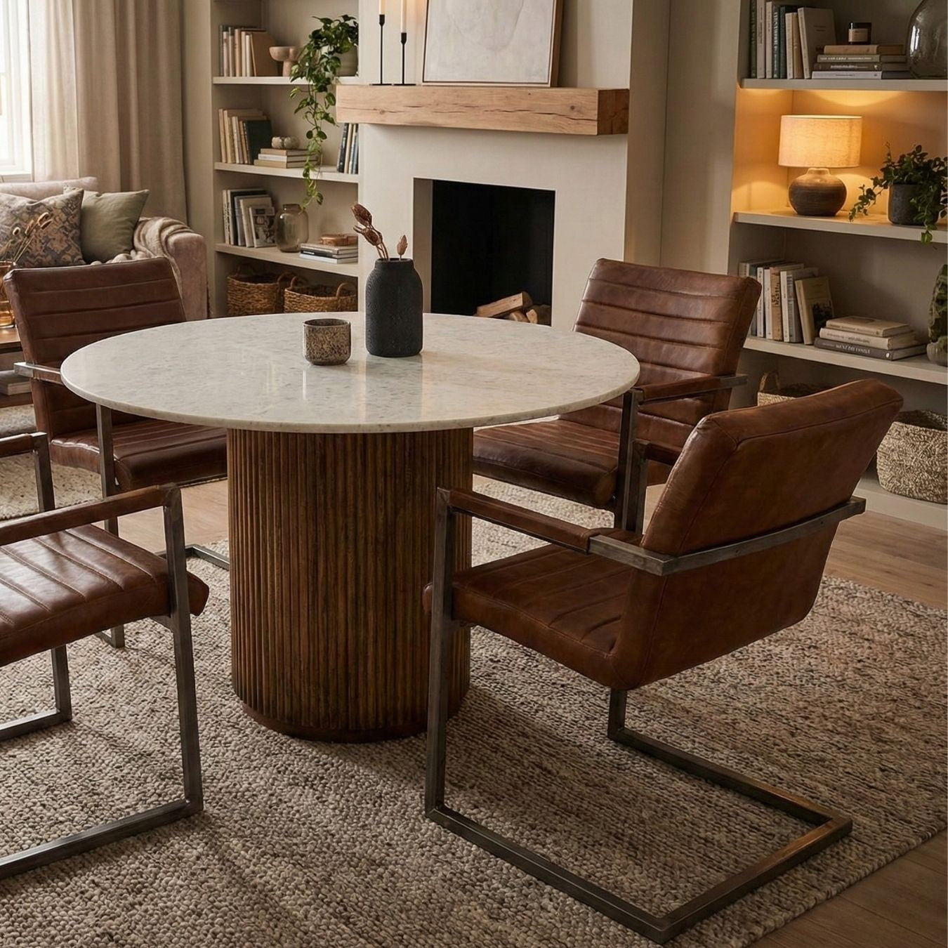 Matbord marmor – detaljbild