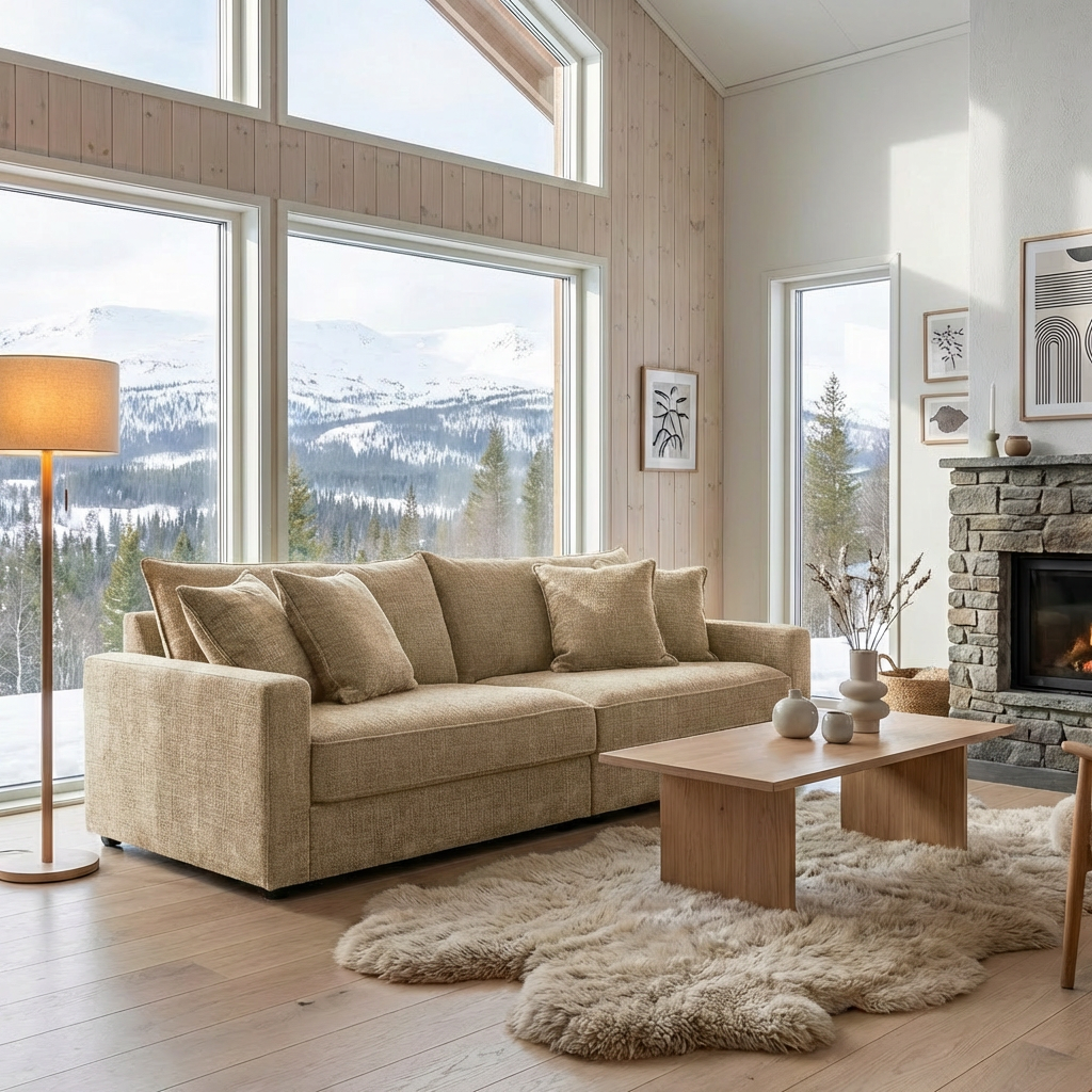 Björnrike beige – detaljbild