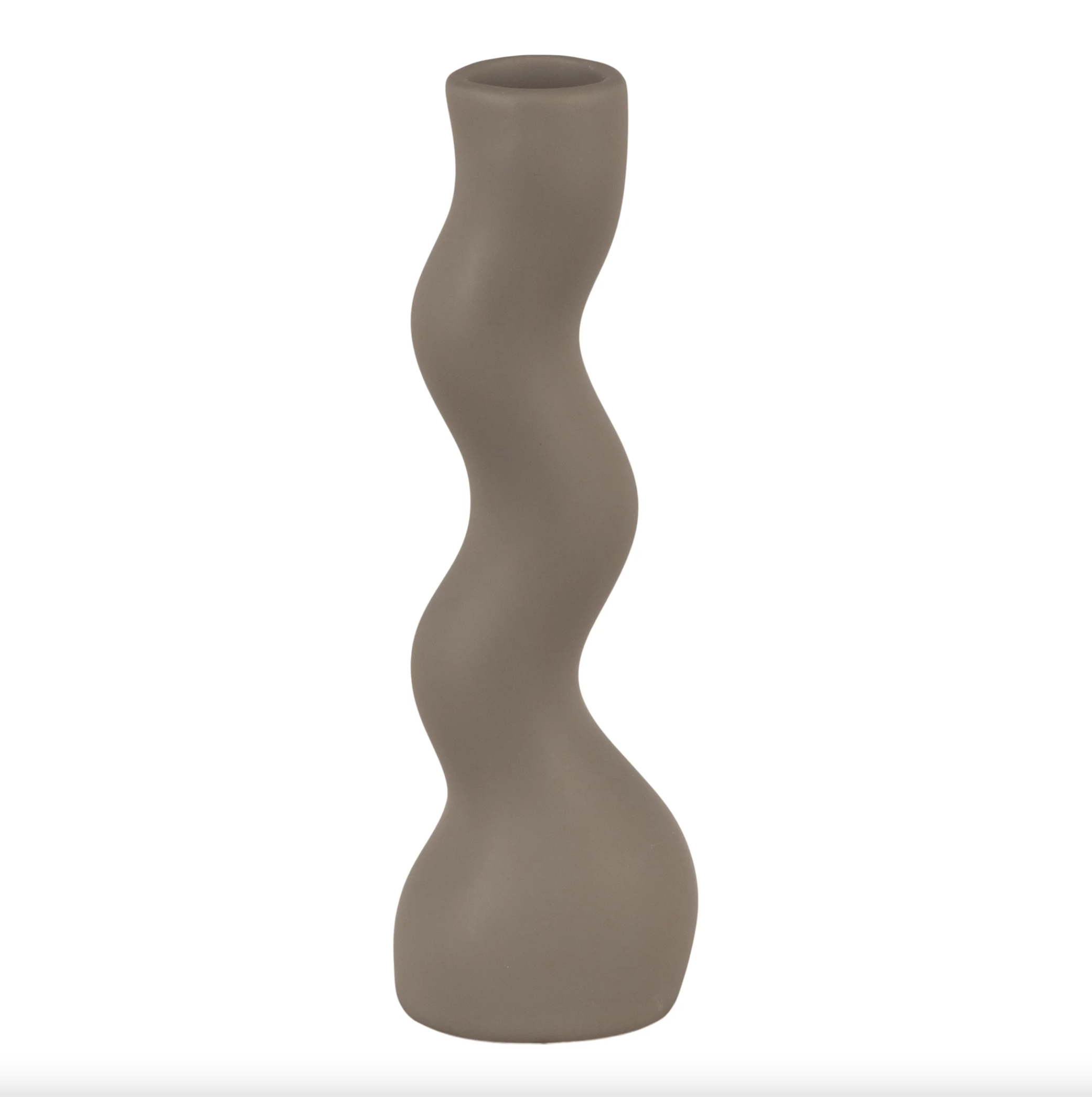 Ljushållare i grå keramik