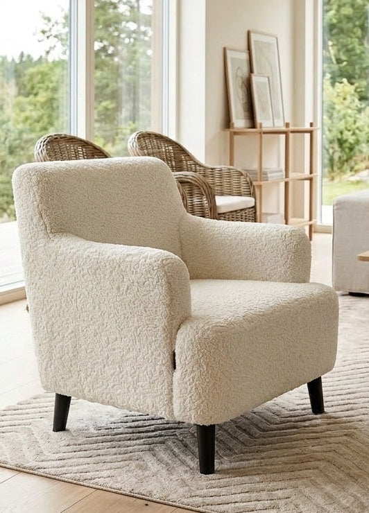 Town fåtölj i teddy — Softa Home
