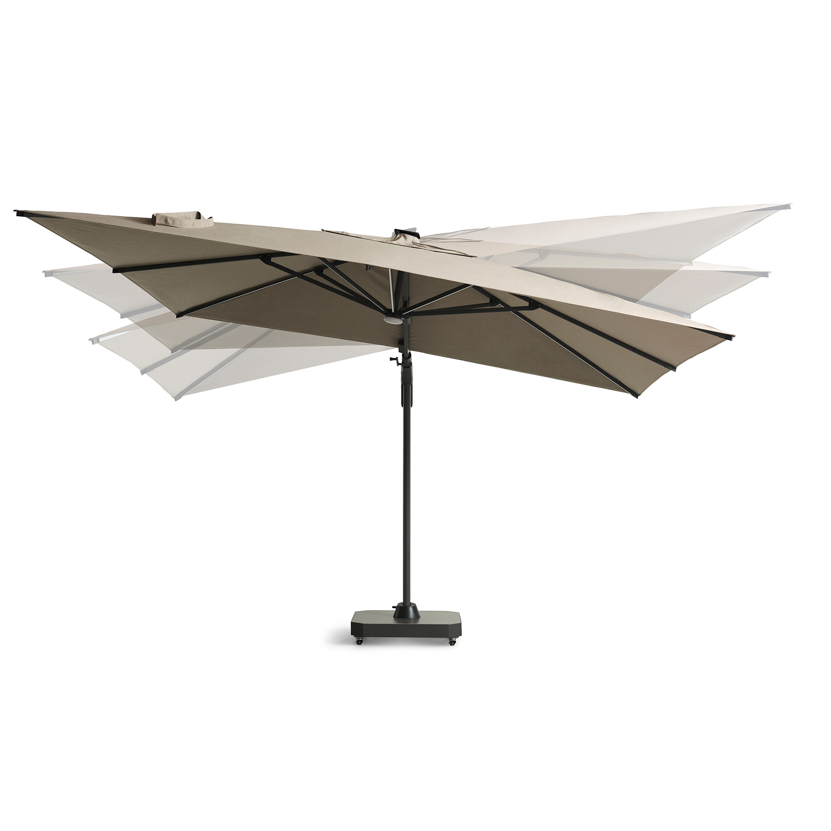 Palma Parasoll LED – sidovy