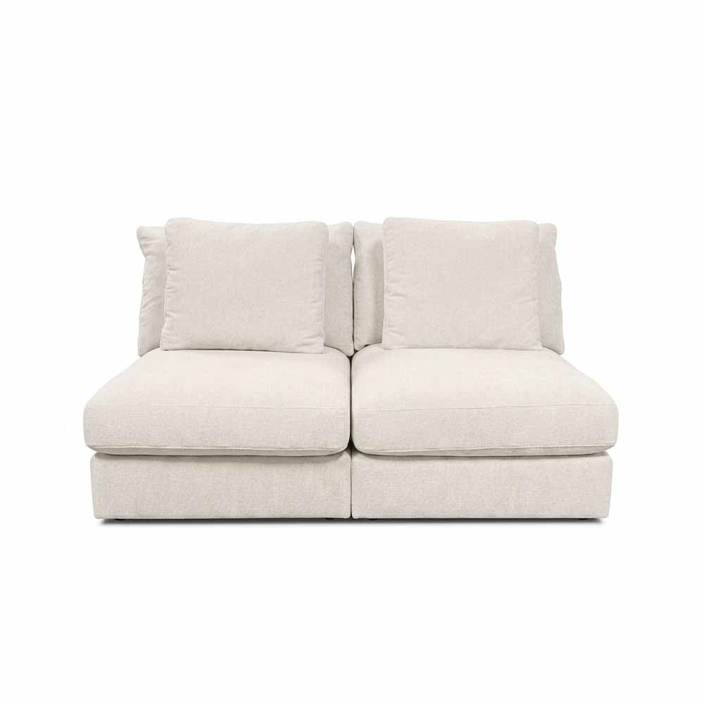 Vindhem 2-sits soffa i beige, rak ljus soffa - Softa Home