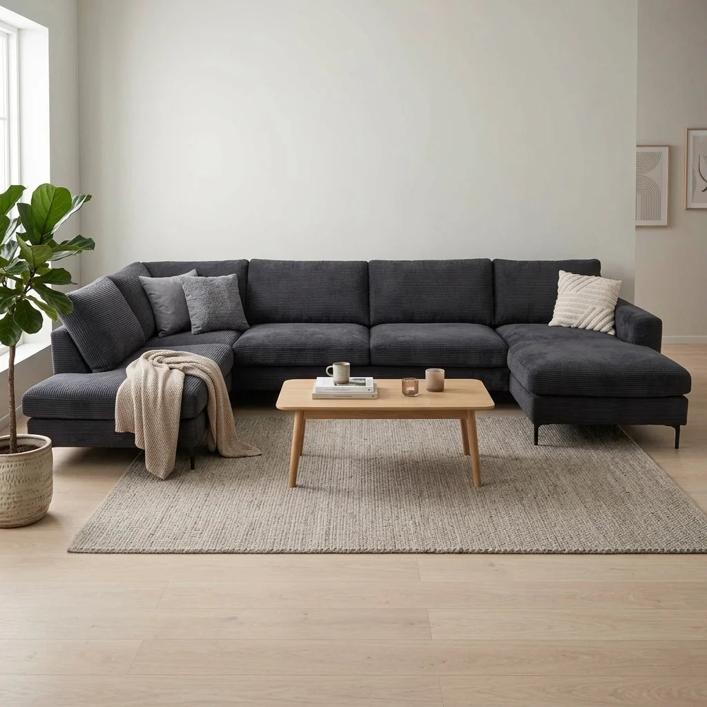 Hörningsholm U-soffa – miljöbild hero-left