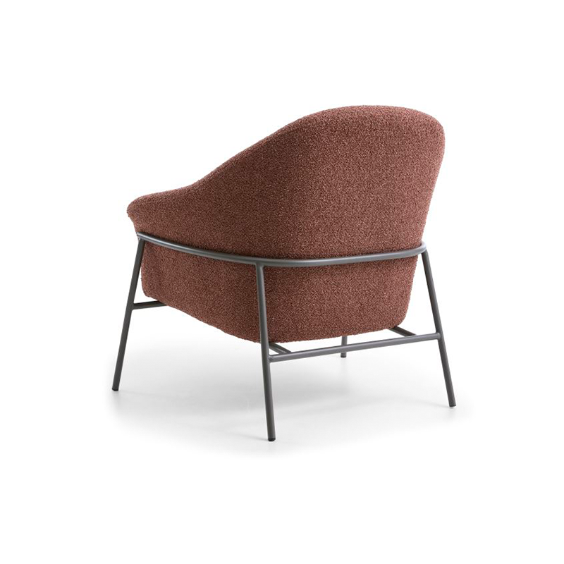 Reece loungestol terrakotta – sidovy