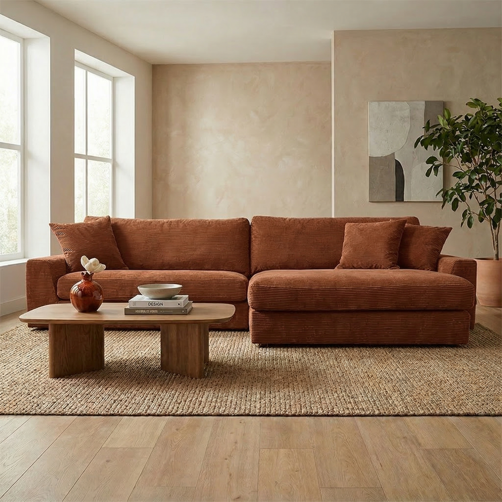 Selånger Divan rostfärgad manchester