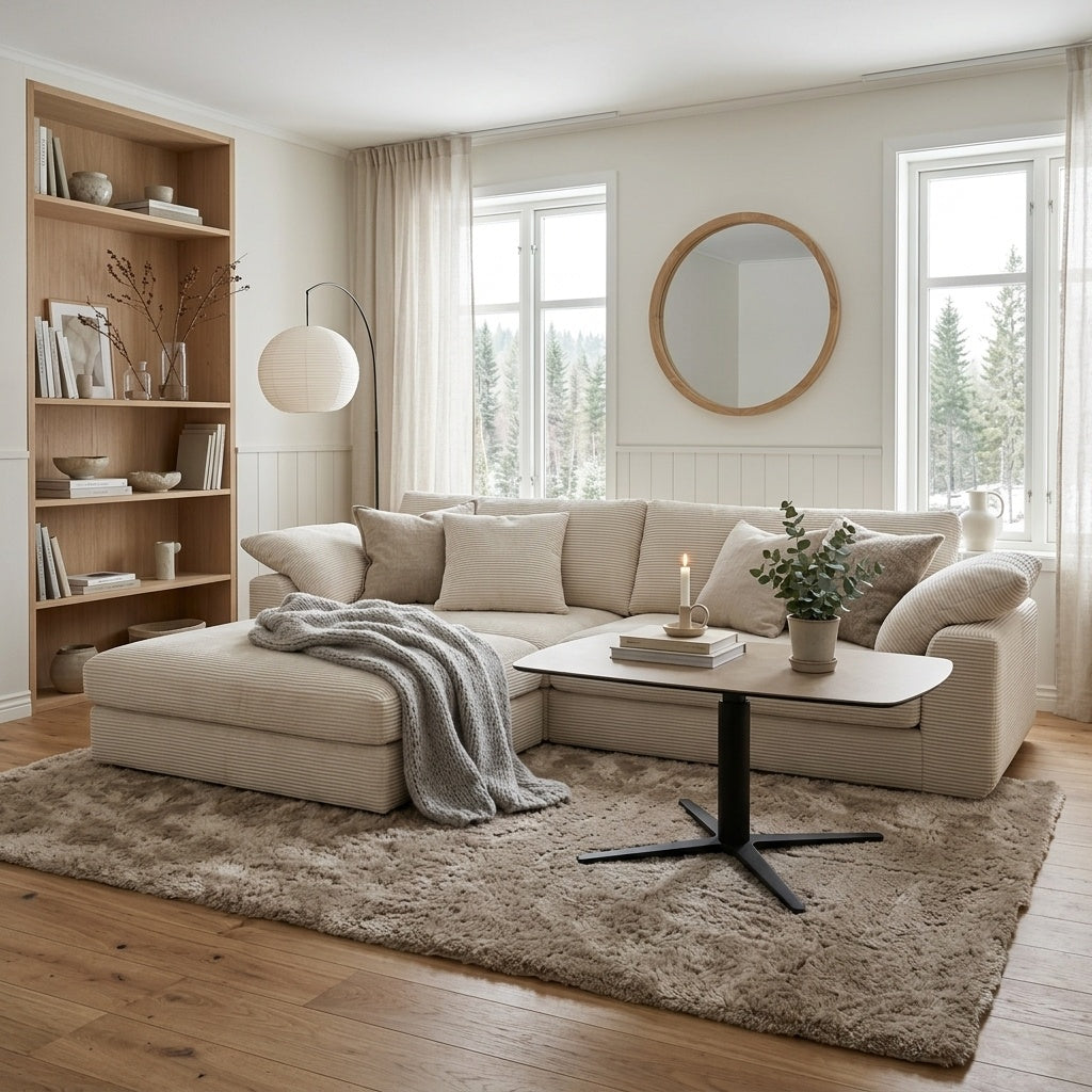 Fyrsits soffa Åre i ljus manchester - Softa Home