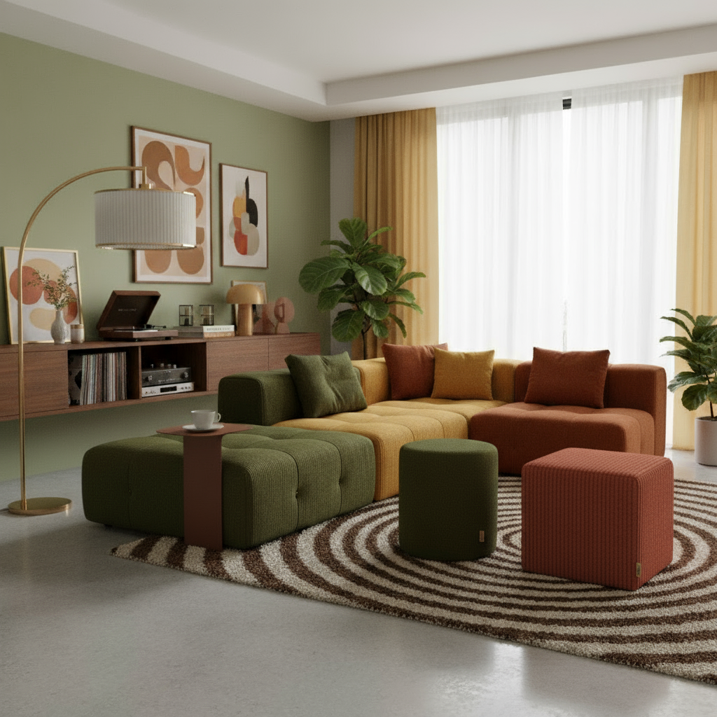 Pouf rust – detaljbild