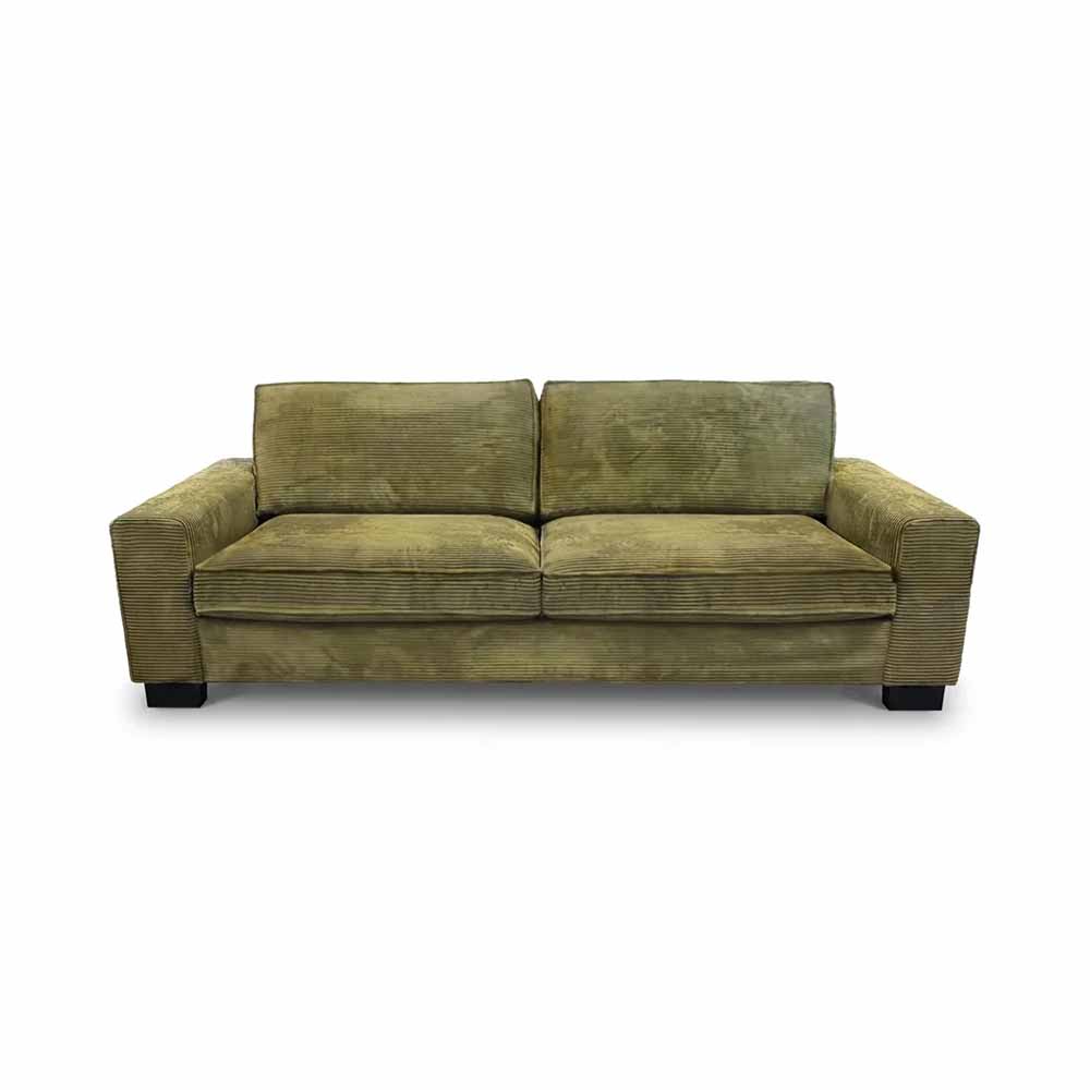 Granlo 3,5-sits soffa i grön Manchester med memoryfoam - Softa Home