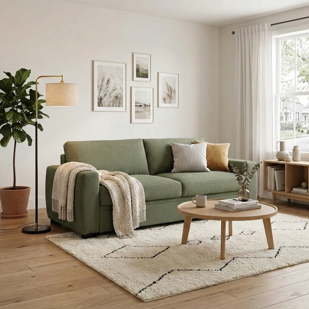 Nordingrå Bäddsoffa – miljöbild hero-left