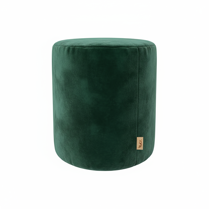 Grön sittpuff / fotpall