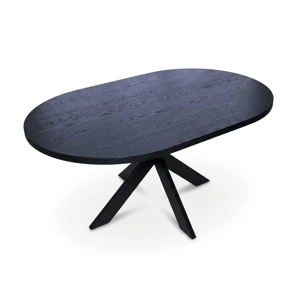 Tofta matbord – ovanifrån, oval form